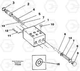 8580 Pedal valve EW130C SER NO 584-, Volvo Construction Equipment