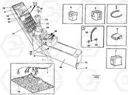 54043 Cable harness, side panel, right EW130C SER NO 584-, Volvo Construction Equipment