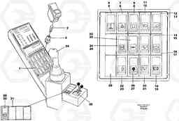 62161 Rocker switch panel EW130C SER NO 584-, Volvo Construction Equipment