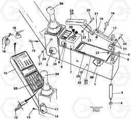26590 Side panel right EW130C SER NO 584-, Volvo Construction Equipment