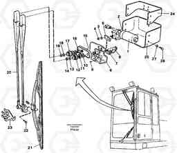 7855 Windscreen wiper, upper EW130C SER NO 584-, Volvo Construction Equipment