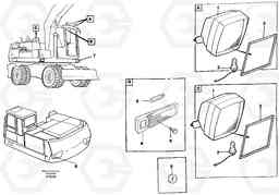 27338 Lighting, front EW130C SER NO 584-, Volvo Construction Equipment