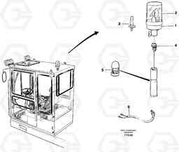 15241 Rotating beacon EW130C SER NO 584-, Volvo Construction Equipment