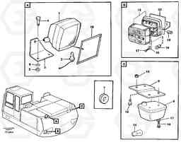 47195 Lighting, rear EW130C SER NO 584-, Volvo Construction Equipment