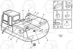 30673 Cable harness, upper section EW130C SER NO 584-, Volvo Construction Equipment