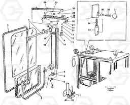 45128 Front window, Lifting device EW130C SER NO 584-, Volvo Construction Equipment