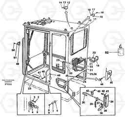 53526 Interior components EW130C SER NO 584-, Volvo Construction Equipment