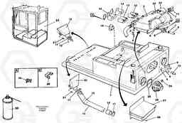 77860 Cab heater with fitting parts EW130C SER NO 584-, Volvo Construction Equipment