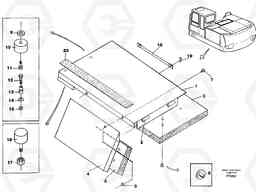 39304 Hatch, valve housing, front EW130C SER NO 584-, Volvo Construction Equipment