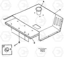 34064 Hatch, air filter EW130C SER NO 584-, Volvo Construction Equipment
