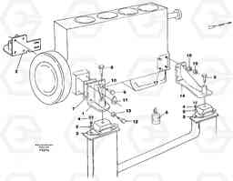 6498 Engine mounting EW130C SER NO 584-, Volvo Construction Equipment