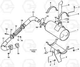 15225 Exhaust system EW130C SER NO 584-, Volvo Construction Equipment