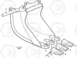31536 Cable bucket EW130C SER NO 584-, Volvo Construction Equipment