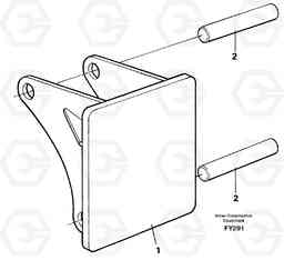 31533 Hammer plate EW130C SER NO 584-, Volvo Construction Equipment