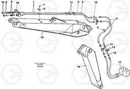 44512 Slope/grab bucket equipment, adjustable boom 4.62m EW130C SER NO 584-, Volvo Construction Equipment