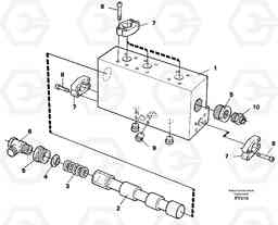 46883 Operating valve EW130C SER NO 584-, Volvo Construction Equipment