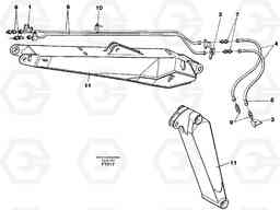 38960 Grab bucket equipment, adjustible boom 4.62m EW130C SER NO 584-, Volvo Construction Equipment