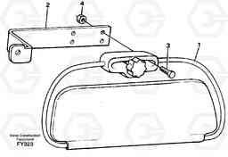 26589 Sun visor, interior EW130C SER NO 584-, Volvo Construction Equipment