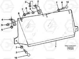 45145 Sun visor, Outer EW130C SER NO 584-, Volvo Construction Equipment