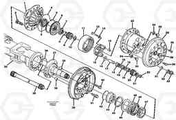 14339 Wheel hub. Rear EW130C SER NO 584-, Volvo Construction Equipment