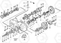 13376 Gear box, drive gear and shafts EW130C SER NO 584-, Volvo Construction Equipment