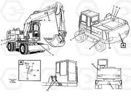 26594 Sign plates and transfer,outer location EW130C SER NO 584-, Volvo Construction Equipment