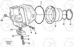 26226 Hydraulic motor, travel EW130C SER NO 584-, Volvo Construction Equipment
