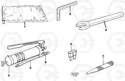 34796 Tools for daily maintenance EW130C SER NO 584-, Volvo Construction Equipment