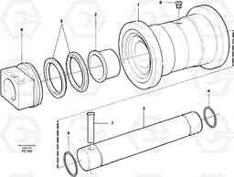 43840 Bottom roller EC150C SER NO 254-, Volvo Construction Equipment