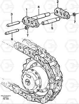 34042 Track chain EC150C SER NO 254-, Volvo Construction Equipment
