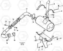 44779 Exhaust system EC150C SER NO 254-, Volvo Construction Equipment