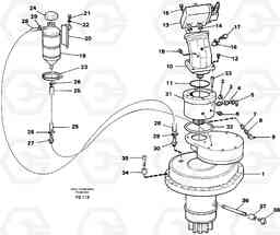 68962 Slewing gear box with fitting parts EC150C SER NO 254-, Volvo Construction Equipment