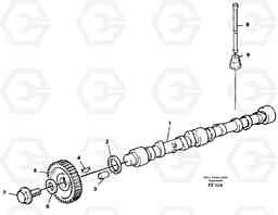 44755 Camshaft EC150C SER NO 254-, Volvo Construction Equipment