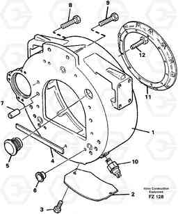 41065 Flywheel housing EC150C SER NO 254-, Volvo Construction Equipment