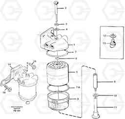 44776 Fuel filter EC150C SER NO 254-, Volvo Construction Equipment