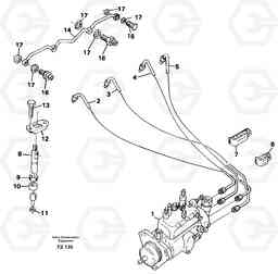 41921 Fuel lines, injectors EC150C SER NO 254-, Volvo Construction Equipment