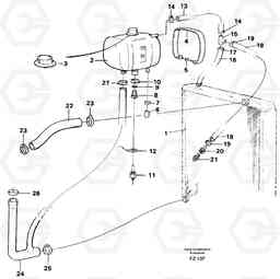 83819 Cooling system EC150C SER NO 254-, Volvo Construction Equipment