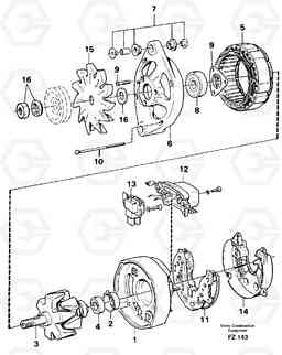 31814 Alternator EC150C SER NO 254-, Volvo Construction Equipment