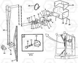 38972 Windscreen wiper, upper EC150C SER NO 254-, Volvo Construction Equipment