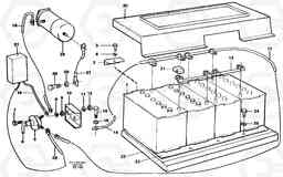 44784 Battery with assembling details EC150C SER NO 254-, Volvo Construction Equipment