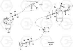 62528 Fuel system: Fuel tank - fuel pump EC150C SER NO 254-, Volvo Construction Equipment