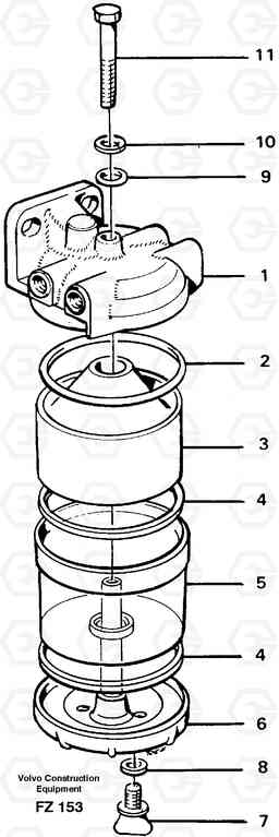 30218 Water separator EC150C SER NO 254-, Volvo Construction Equipment