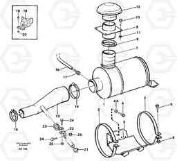 44781 Air filter, mounting EC150C SER NO 254-, Volvo Construction Equipment