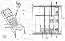 62162 Rocker switch panel EC150C SER NO 254-, Volvo Construction Equipment