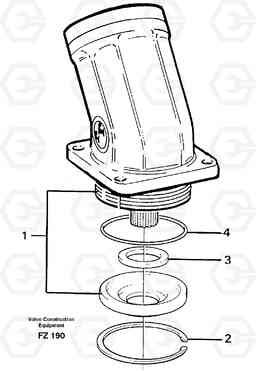 20299 Hydraulic motor, slew EC150C SER NO 254-, Volvo Construction Equipment