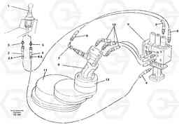 45784 Servo hydraulics, Slewing EC150C SER NO 254-, Volvo Construction Equipment