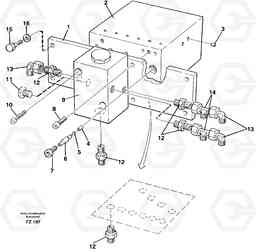 46788 Travel valve bloc EC150C SER NO 254-, Volvo Construction Equipment