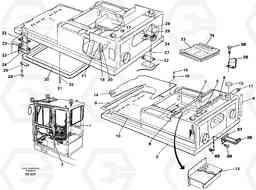 20301 Drivers cab and cabin floor EC150C SER NO 254-, Volvo Construction Equipment