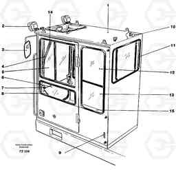 34043 Operator's cab EC150C SER NO 254-, Volvo Construction Equipment