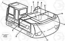 34044 Doors, hatches EC150C SER NO 254-, Volvo Construction Equipment